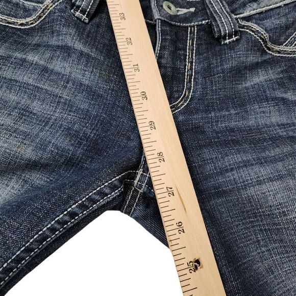 Antik Denim Jeans Womens 26 Blue Bootcut‎ Low Rise Embroidered Boho Festival - Picture 14 of 14